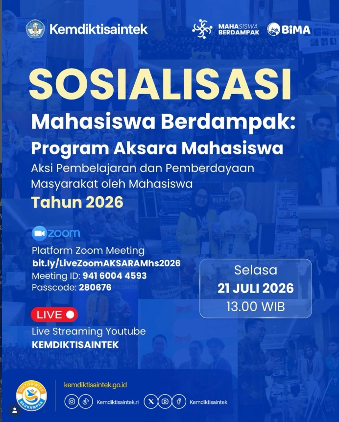 Sosialisasi Mahasiswa Berdampak: Program AKSARA Mahasiswa Tahun 2026